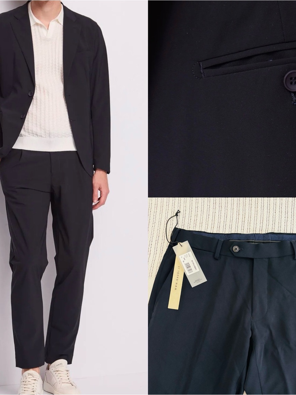 Gaudi' Men's Black Dress Pants